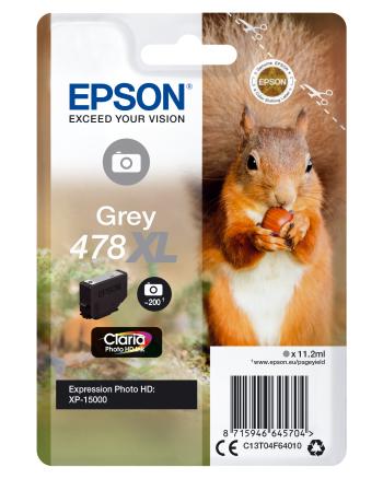 Epson 478XL C13T04F64010 sivá (grey) originálna cartridge