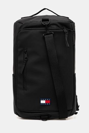 Ruksak Tommy Jeans pánsky, čierna farba, veľký, jednofarebný, AM0AM13407