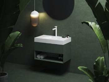 Skrinka pod umývadlo bez umývadla Ravak Lite 80 x43x45 cm grey green X000001864