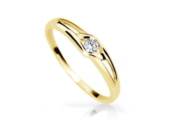 Cutie Diamonds Dokonalý prsteň zo žltého zlata s diamantom DZ6814-1633-10-X-1 64 mm