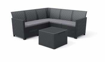 KETER Záhradný set CLARA 5 corner storage table | grafit