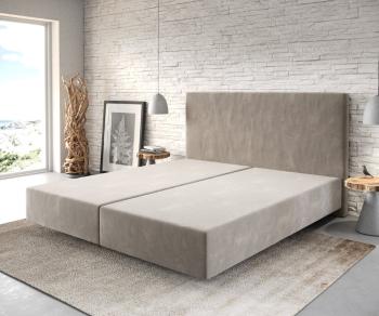Boxspring posteľ Dream-Well 180x200 cm z mikrovlákna béžová