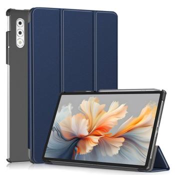 LEATHER Zaklápací kryt pre Lenovo Yoga Tab Plus modrý