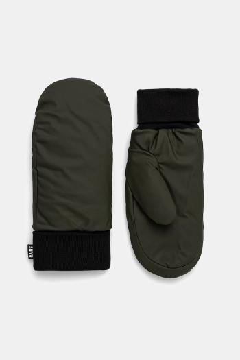 Rukavice Rains Alta Puffer Mittens W2T3 zelená farba, 16070-03