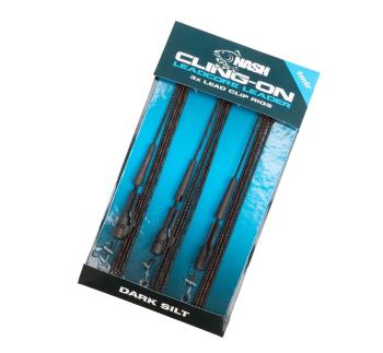 Nash Montáž Cling-On Leadcore Lead Clip Leaders 45lb 3ks - Silt 1m,Nash Montáž Cling-On Leadcore Lead Clip Leaders 45lb 3ks - Silt 1m