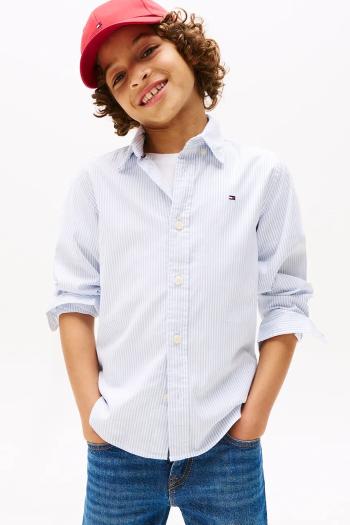 Detská košeľa Tommy Hilfiger modrá farba, KB0KB09605