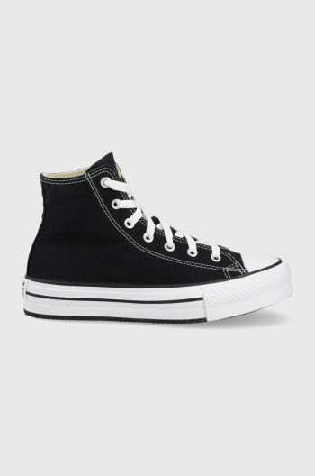 Tenisky Converse Chuck Taylor All Star Eva Lift dámske, čierna farba