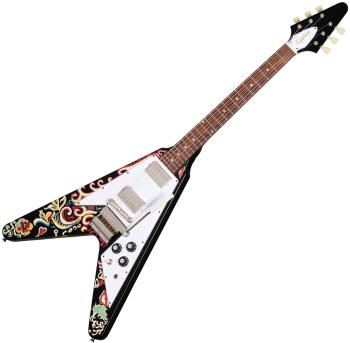 Epiphone Jimi Hendrix Love Drops Flying V Black Elektrická gitara