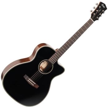Cort ESSENCE-OC4 Black Elektroakustická gitara Jumbo