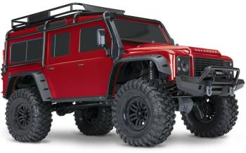 Távirányítós autó Traxxas TRX-4 Land Rover Defender 1:10 TQi RTR piros