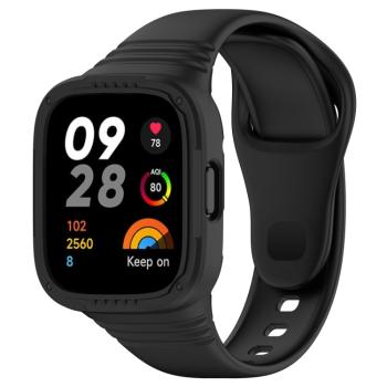 GLACIER Ochranné puzdro s remienkom pre Xiaomi Redmi Watch 3 čierne