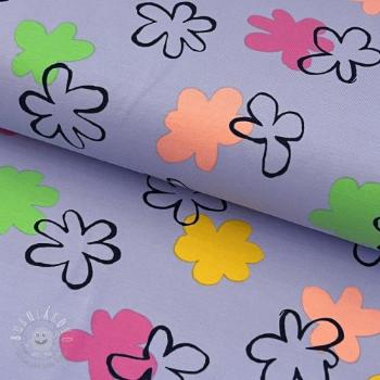 Úplet Flower prints purple