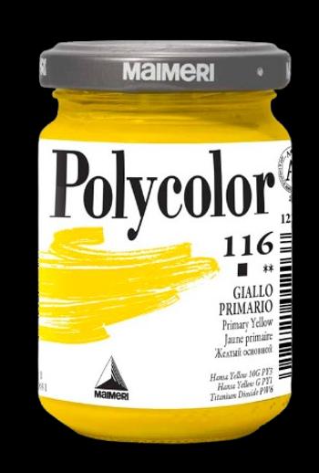 MAIMERI POLYCOLOR - Jemné vinylové farby 116 - primary yellow, 140 ml