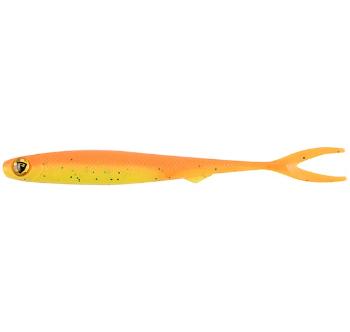 Fox rage gumová nástraha slick finesse super soft uv orange chartreuse - 11 cm