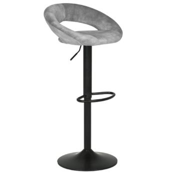 Barová stolička Autronic 39 cm sivá látka AUB-822 GREY4