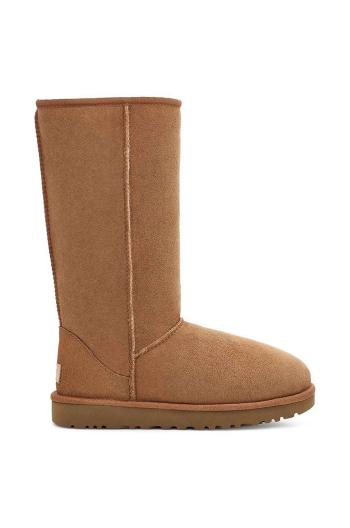 Semišové snehule UGG dámske, hnedá farba