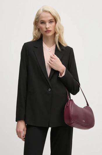 Sako United Colors of Benetton čierna farba, jednoradové, jednofarebné, 2962DW00H