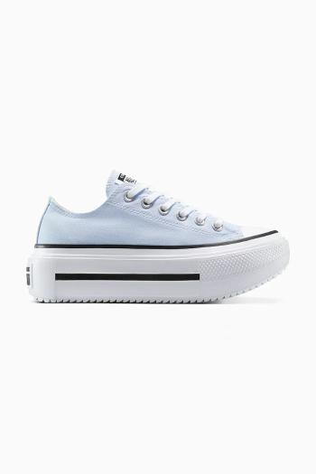 Tenisky Converse Chuck Taylor All Star Lift Double Stack modrá farba, A16285C