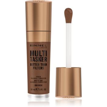 Rimmel Multi-Tasker Better Than Filters rozjasňujúca podkladová báza pre zjednotenie farebného tónu pleti odtieň 008 Rich 30 ml