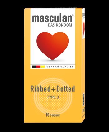 MASCULAN Kondómy Výstupky a vrúbky 10 ks