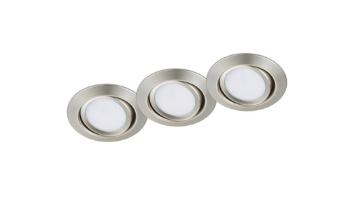 LED zapustené svietidlo Trio Rila nikel TR 650310307