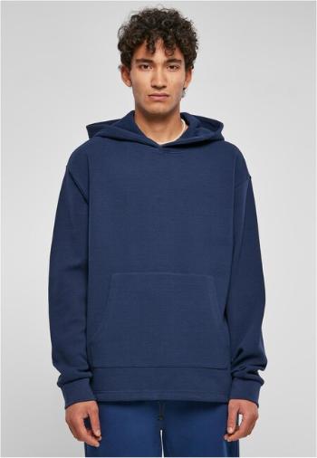 Urban Classics Oversized Waffle Hoody darkblue - M