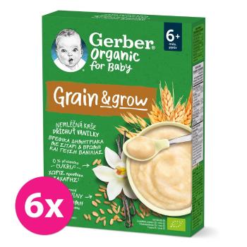 6x GERBER Organic Kaša nemliečna s príchuťou vanilky 200 g​