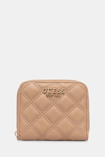Peňaženka Guess GIULLY dámska, hnedá farba, SWQG87 48137