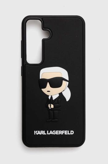 Puzdro na mobil Karl Lagerfeld S24 S921 čierna farba