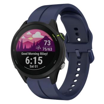 SILICONE Vymeniteľný remienok pre Garmin Forerunner 255 Music tmavomodrý