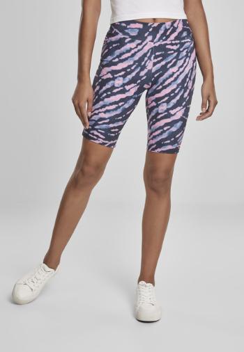 Urban Classics Ladies Tie Dye Cycling Shorts darkshadow/pink - XS