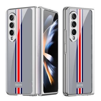 GKK GLASS Ochranný kryt Samsung Galaxy Z Fold4 5G VERTICAL STRIPES GREY