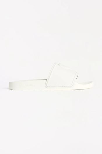 Šľapky Karl Lagerfeld KONDO pánske, biela farba, KL70009A