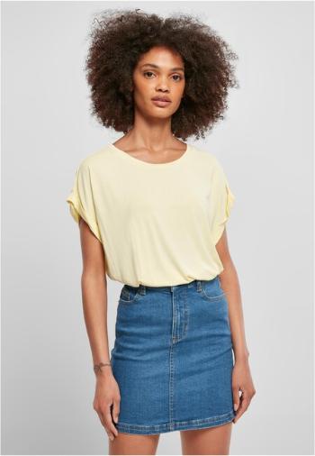 Urban Classics Ladies Modal Extended Shoulder Tee softyellow - 5XL