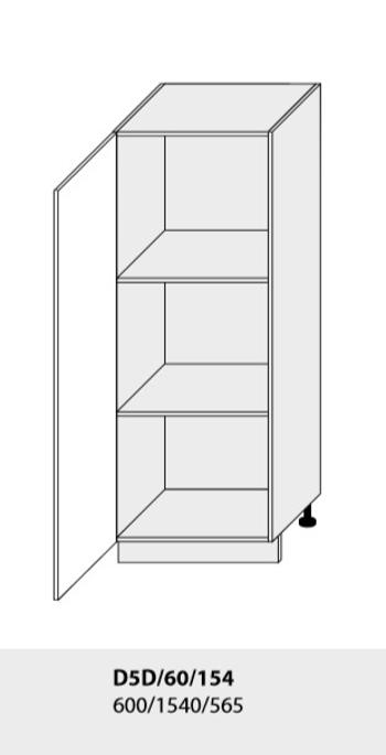 ArtExt Kuchynská linka Brerra - mat Kuchyňa: Spodná skrinka D5D/60/154 / (ŠxVxH)  60 x 154 x 56,5 cm