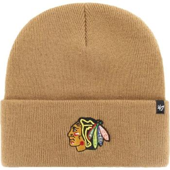 47 NHL CHICAGO BLACKHAWKS HAYMAKER '47 CUFF KNIT BLK Klubová zimní čepice, béžová, velikost UNI