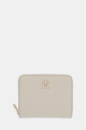 Peňaženka Tommy Hilfiger dámska, béžová farba, AW0AW17473