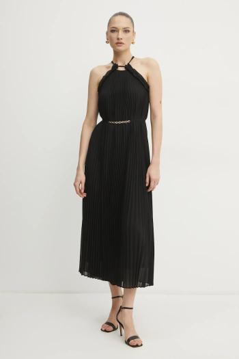 Šaty Twinset čierna farba, maxi, áčkový strih, 251TP2332