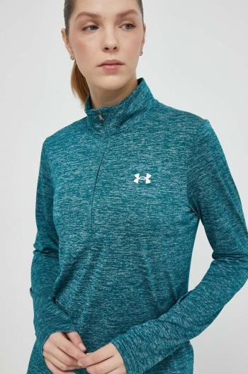 Tréningová mikina Under Armour Tech 1 zelená farba, vzorovaná