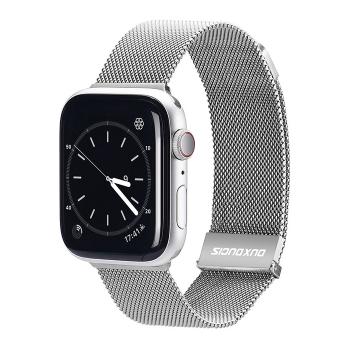 DUX MILANESE Kovový remienok pre Apple Watch SE / SE 2022 / SE 2023 (40mm) strieborný