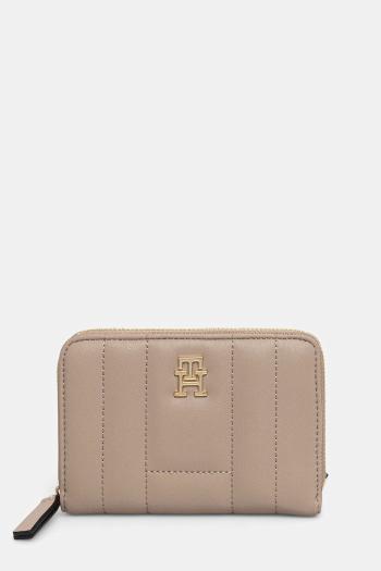 Peňaženka Tommy Hilfiger dámska, béžová farba, AW0AW17476