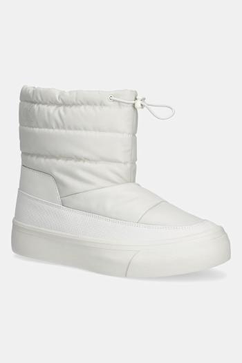 Snehule Calvin Klein VULC FLATF SNOWBOOT NYLON biela farba, YW0YW01977