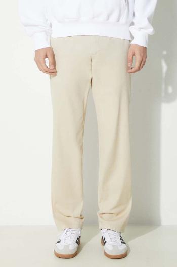 Nohavice Norse Projects Aros Regular Organic pánske, béžová farba, rovné, N25.0368.2064