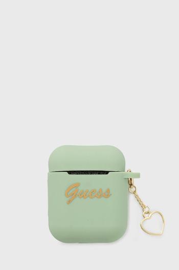 Puzdro na airpods Guess Airpods Cover zelená farba