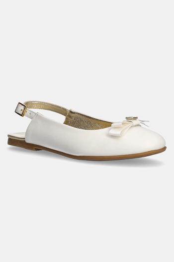 Detské balerínky Tommy Hilfiger biela farba, T4A3-33929