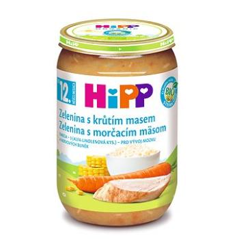 HiPP BIO Zelenina s morčacím mäsom od uk. 1. roka, 220 g (4062300447684)