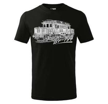 Tričko BR – 194 - PEN – detské (Veľkosť: 110, Farba tričká: Čierna)