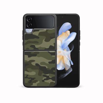 MY ART Ochranný kryt pre Samsung Galaxy Z Flip4 5G GREEN CAMO (235)