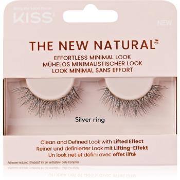 KISS The New Natural Effortless Minimal Look umelé mihalnice Silver Ring 2 ks