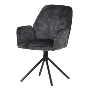Jedálenská stolička Autronic 59x90 cm čierna látka HC-511 BK4